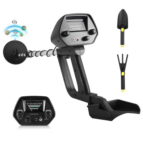 Strixorn Metalldetektor Profi Set, IP68 Wasserdicht Spule, Identifiziert 9 Arten Von Metallen, Hohe Genauigkeit, 6.5Zoll Detektionstiefe, 2 Modi, Starke Anti-Interferenz, Geeignet f Erwachsene Kinder