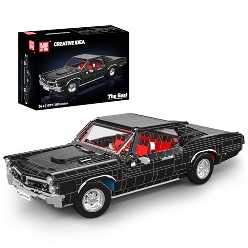 Mould King 10199 MOC Technik Amerikanischer Retro-Sportwagen, GTO-Auto-Baustein-Modell-Set Klassisches Oldtimer-Design Technologie Klemmbausteine Bausatz（Designer Firas Abu-Jaber） 1563+Teile