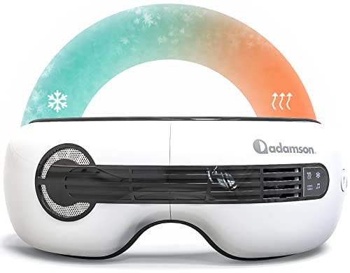 Adamson A80 Augen Massagegerät NEU 2023 - Bluetooth Musik mit Akku - 4 Modi zur Reduzierung von Augenalterung, Augenringen, geschwollenen und trockenen Augen, Migräne und Verbesserung des Schlafs