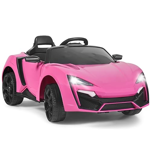COSTWAY Elektroauto für Kinder, Kinderauto Elektrisch mit 2,4G-Fernsteuerung & Federung, Elektrofahrzeug 3-5 km/h mit Musik & Hupe & LED-Leuchten, Elektro Auto für Kinder ab 3 Jahren