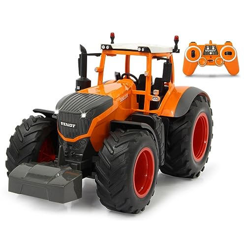 JAMARA 405045 - Fendt 1050 Vario Kommunal 1:16 2,4GHz - RC Traktor, Motorsound (abschaltbar), Rückfahrwarnsound, Hupe, Abschaltfunktion, 2 Radantrieb, Licht vorne, Blinker, Demo Funktion, orange