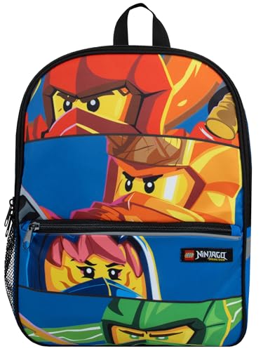 LEGO Ninjago Rucksack | Rucksack Jungen | Schulrucksack Jungen | Rucksack Kindergarten Junge | Einheitsgröße Blau