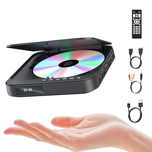 Mini DVD-Player für TV mit hochwertigem Laufwerk bietet schnelles und leises Lesen, Anti-Shock, Fehlerkorrektur und Geräuschunterdrückung