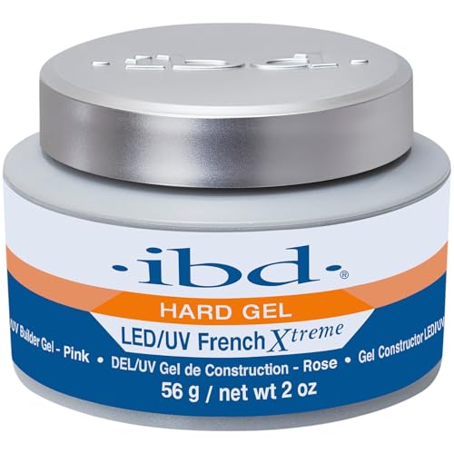 IBD Hard Gel – LED/UV French Xtreme Pink, 1er Pack (1 x 56 g) – MADE IN USA – Premium Aufbaugel für Gelnägel