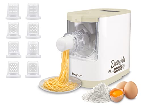 BEPER P102SBA500 Automatische Nudelmaschine, 200 W, ABS/PC/Pom, Weiß/Creme
