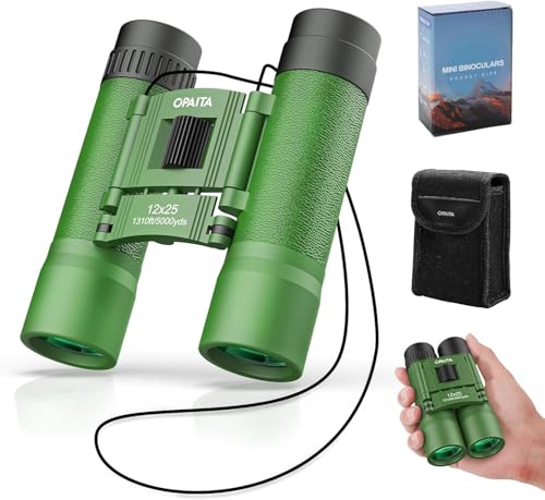 12X25 Fernglas für Kinder - Opaita Klein Ferngläser für Jungen Mädchen Vogelbeobachtung - Jagd Wandern Sightseeing Tierwelt und Sport