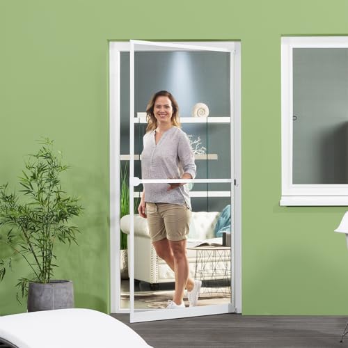 empasa Insektenschutz Fliegengitter Tür Alurahmen MASTER PRO, individuell kürzbar, weiß, braun, anthrazit, in den Größen 100 x 210 cm / 120 x 240 cm, als Selbstbausatz