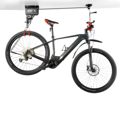 Pallit Elektrischer Fahrradlift BIKELIFT 100 kg Tragkraft 3m / 3000 mm Hubhöhe Fahrradhalterung für Decke E-Bike Lift