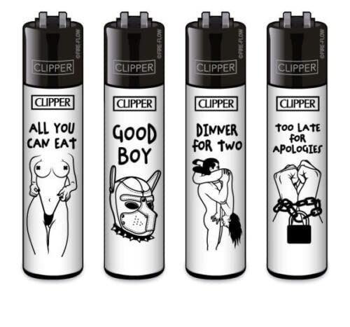 Clipper® 4er Set FFX Adult #3 Collection Lighter Flints Feuerzeug + 2 Sticker