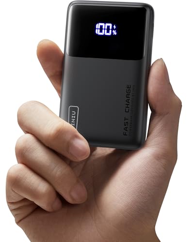 INIU Power Bank, 22.5W Ultraleicht 10000mAh Powerbank Schnelllade-LED-Display tragbares Ladegerät PD3.0 QC4.0, 3A Ausgänge Taschenlampe Handyakku kompatibel mit iPhone 16 15 14 13 Samsung S24 S23 iPad