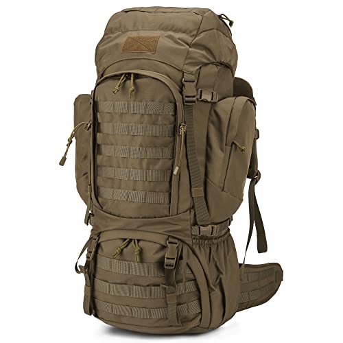 Mardingtop 60 Liter Taktischer Rucksack mit Regenhülle Großer Trekkingrucksäcke Erweiterbar Outdoor Rucksack Wanderrucksäcke für Reisen, Camping