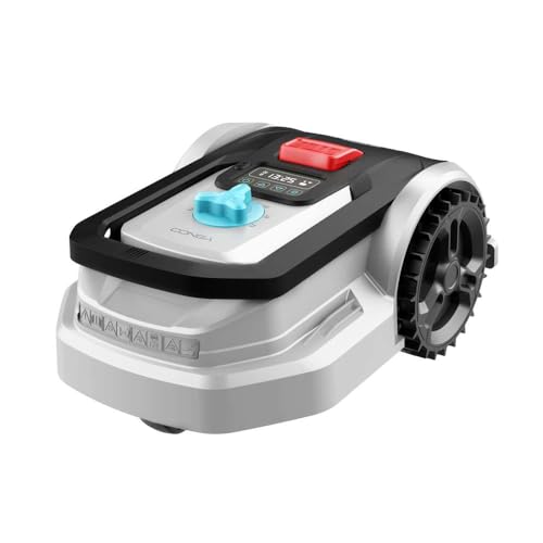 Cecotec Rasenmähroboter Conga Grasshopper 300. Digitaler Brushlessmotor, Flächen von 300 m², maximale Steigung von 27%, Schnittblattregler, Regensensor, Plug & Play