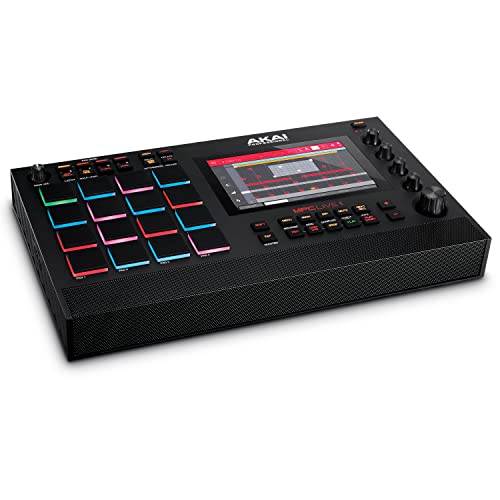 Akai Professional MPC Live 2 – Drum Machine/Sampler mit eingebauten Lautsprechern, Beat Pads, Synth Engines und Touchscreen, akkubetrieben