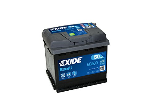 Exide Excell EB500 50Ah Autobatterie wartungsfrei (einbaufertig)