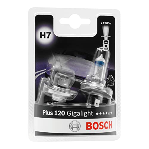 Bosch H7 Plus 120 Gigalight Lampen - 12 V 55 W PX26d - 2 Stück