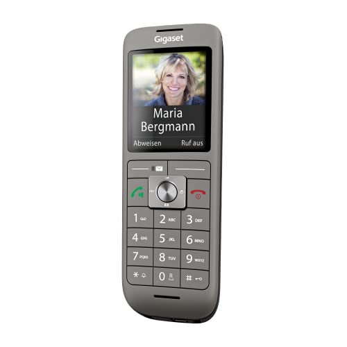 Gigaset CL660HX - DECT-Mobilteil mit Ladeschale – hochwertiges Schnurloses Telefon für Router und DECT-Basis – Fritzbox-kompatibel – brillante Audioqualität, Anthrazit-metallic