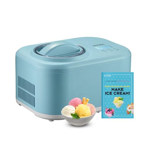 TZS First Austria Eismaschine & Joghurtbereiter | 1 L | Frozen Joghurt, Sorbet, Eiscreme | inkl. Rezeptheft, Messbecher & Spatel | mint