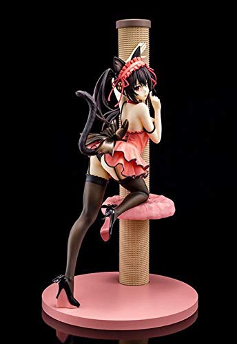Liiokiy Anime Figure Datum Ein live Tokisaki Kurumi Katzenmädchenkatze-Ears Ver.Action Figure Handmade Modell Spielzeug Animation Charakter Modell Kunst Statuen Dekoration Kunst Geschenk Sammlerstücke