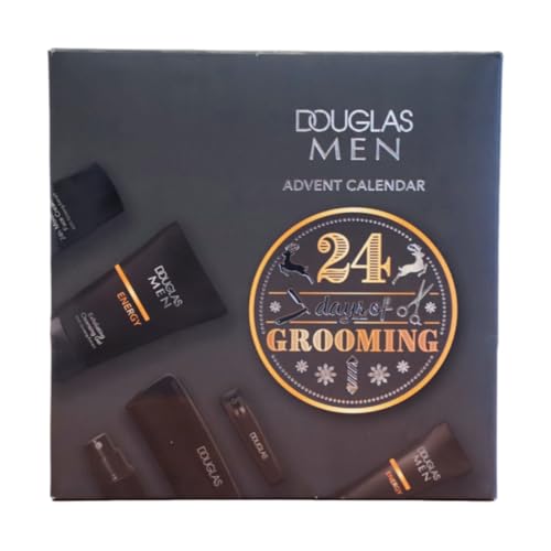 Douglas Herren Adventskalender 2024 mit Beauty Produkten, Männer Weihnachtskalender Warenwert 140€, Kosmetik für Jungs & Mann, 24 Frauen Pflege, Kalender Advent inkl. Derma Creme