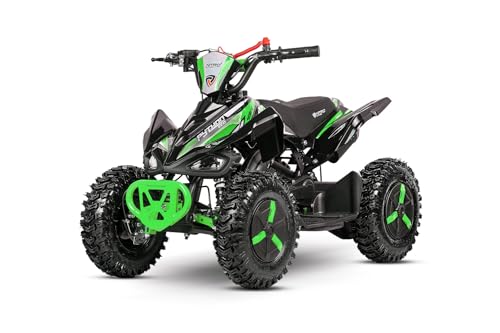 NITRO MOTORS 49cc mini Kinder Quad Python Snowy-Profile L Sport 6', Farbe:Grün