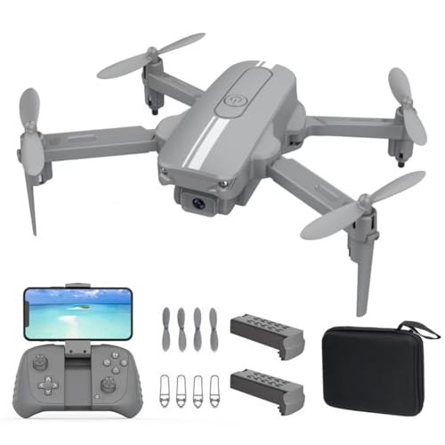 Mini Drohne mit Kamera für Anfänger und Kinder, Pocket Remote Control Quadcopter mit Faltbaren Flügeln, Sprachgestensteuerung, One Key Start, 3D Flips, Höhenhaltung, Spielzeug für Jungen Mädchen