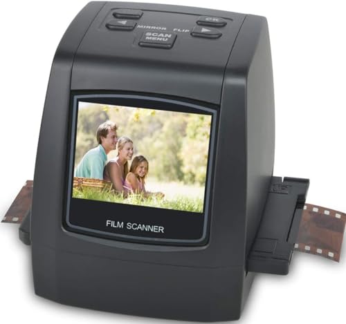 Digital Film Scanner, Eigenständiger Diascanner und Negativscanner Konvertiert Negative und Filmdias von 35mm, 126, 110, Super 8 und 8mm in JPEG-Bilder, 2,4' LCD-Display