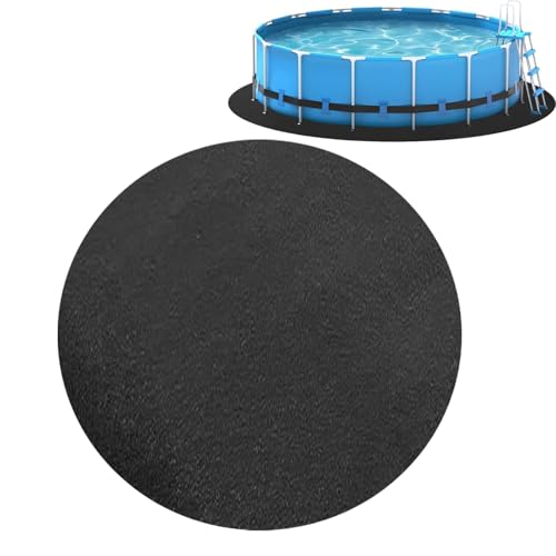 Pool Unterlage Outdoor | 305cm Poolunterlage Rund | Oberirdische Schwimmbeckenmatte | Schwimmbecken Matte Pool Bodenplane Faltbarer | Durchstichfestes Schwimmbad-Schutzpolster