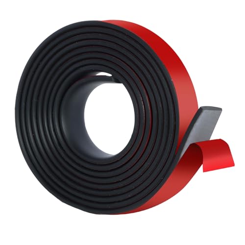 Gummistreifen selbstklebend Neopren Gummimatte Gummiplatte 25mm(B) x1.5mm(D) x3m(L) Vollgummi Gummiprofil für DIY-Dichtungen, Abdeckung, Bodenbeläge Schutz, Isolation, Anti-Vibration, Anti-Rutsch