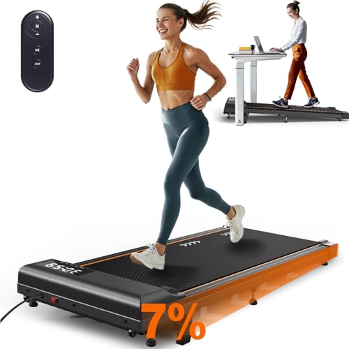 MettleMatic TW1 Laufband für Zuhause – Walking Pad mit 2.25HP Motor, 100KG Belastbarkeit, 1-6 km/h Geschwindigkeit, 7% Steigung, 7-Schicht-Lauffläche, Keine Installation Erforderlich, 2 Jahre Garantie