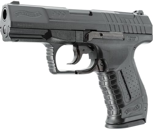 Walther Airsoft Pistole P99, Federdruck Waffe mit 0,5 Joule, inkl. 100 x 6 mm BB Soft-Air Kugeln, Heavy-Magazin & HiCap Magazin