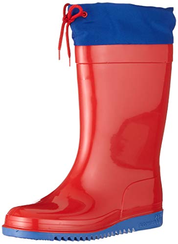 Romika Unisex-Kinder Bobby Gummistiefel, Rot (Rot-Blau 413)