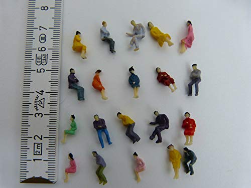 100 sitzende Figuren für Personenwagen H0