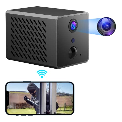 IHOUONE 2600mAh Mini Kamera 1080P Überwachungskamera minikamera mit Handy übertragung Für Innen WLAN Videoüberwachung Mit Akku Kleine WiFi Kamera Sicherheitskamera minikamera mit Handy übertragung