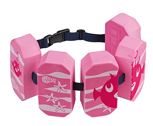 BECO-Sealife Schwimmgürtel Kinder 3–6 Jahren, einstellbare Kinder Schwimmhilfe mit 5 Blockelementen & Sicherheitsverschluss, Schwimmlernhilfe für Kinder von 19–30 kg – in Pink