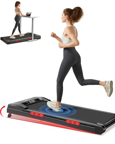 CURSOR Walking Pad mit Steigung, Laufband mit Steigung und Dreifacher Dämpfung, Laufband Schreibtisch Max. Belastung 136KG
