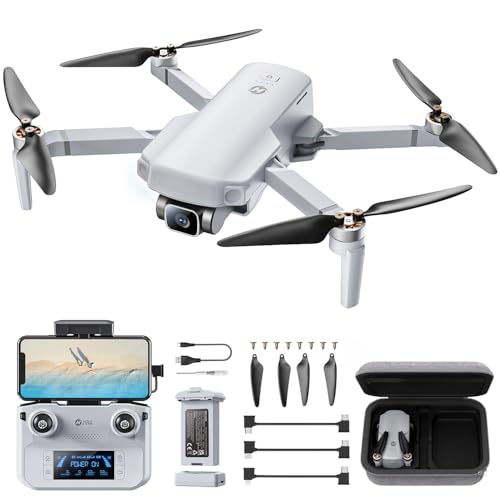 Holy Stone HS360E GPS Drohne mit Kamera 4K EIS für Erwachsene, 6KM FPV Bildübertragung, 30 Min. Lange Flugzeit, GPS Folgen, Auto Rückkehr, unter 249g profi Kameradrohne Anfänger,C0