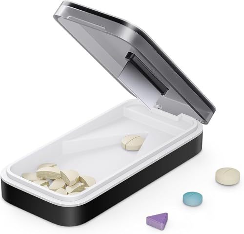 Tablettenteiler für Präzises Schneiden, Tablettenteiler für Alle Tabletten, Tablettenteiler für Kleine Tabletten, Tablettenschneider