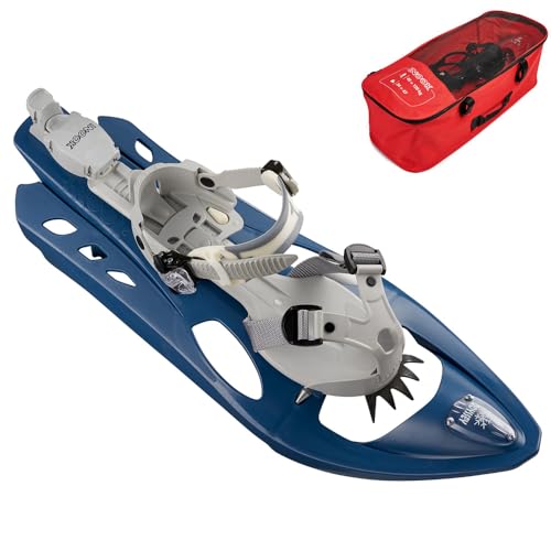Inook Odyssey Schneeschuhe I Schneeschuhe mit Steighilfe I Schneeschuh Set mit praktischer Schneeschuhe Tragetasche I Individuell größenverstellbar und vielen patentierten Funktionen