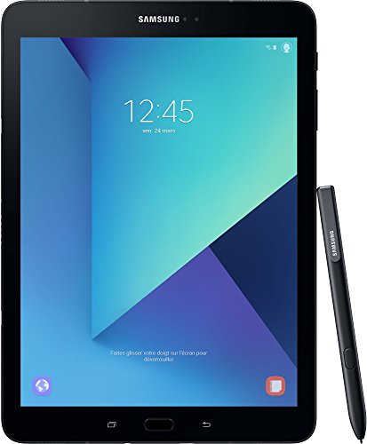 Samsung Galaxy Tab S3 T820 24,58 cm (9,68 Zoll) Touchscreen Wi-Fi Tablet PC (Quad Core 4GB RAM 32GB eMMC Android 7,0) schwarz inkl. S Pen