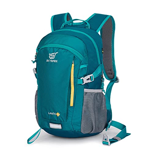 SKYSPER LANTC 20 Leicht Wanderrucksack 20L Klein Rucksack mit Rückenbelüftung Trekkingrucksack aus atmungsaktivem 3D Air Mesh Polyester Camping Outdoor Wandern Rucksack