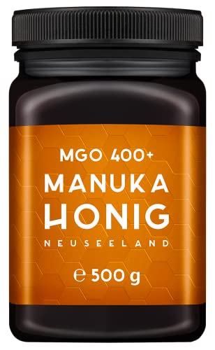 MELPURA Manuka Honig MGO 400+ 500g aus Neuseeland mit zertifiziertem, natürlichem Methylglyoxal-Gehalt – Laborgeprüft, verifizierte Herkunft, fairer Handel direkt vom Erzeuger