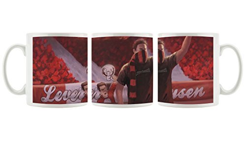 Ultras Leverkusen als Bedruckte Kaffeetasse/Teetasse aus Keramik, 300ml, weiß