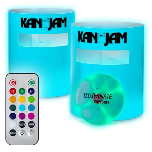 Kan Jam Unisex-Adult KanJam Illuminate Game Set (6-Color + Remote), Multi-Coloured, One Size