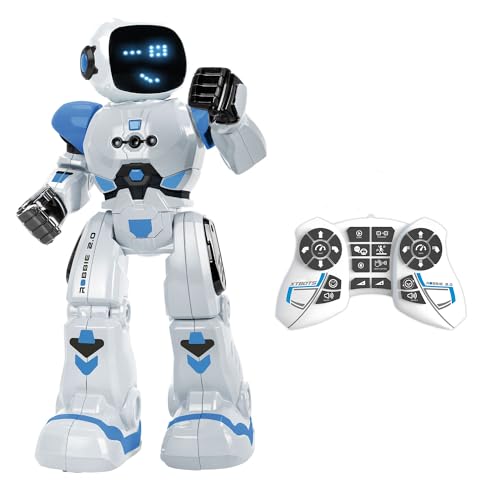 Xtrem Bots - Robbie | Roboter Kinder Programmieren Für Kinder | Roboter Programmierbar 50 Bewegungen | Blau | Roboter Kinder ab 6 Jahre | Kinder Roboter | Ferngesteuerte Roboter