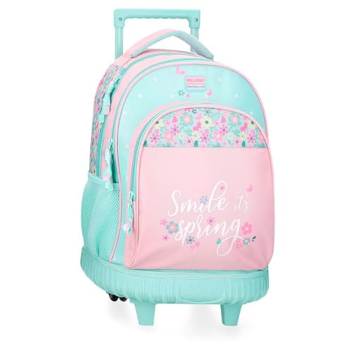 Roll Road Spring Dream Schulrucksack, anpassbar an Trolley, mehrfarbig, 27 x 33 x 11 cm, Polyester, bunt, 27x33x11 cms, Schulrucksack, anpassbar an Trolley