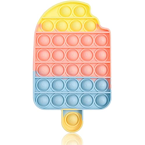 KUNSTIFY Pop Fidget Toy Antistress Spielzeug für Erwachsene Kinder Pop Figetttoys Fidget Toys pop Set Fidget Toy Set pop Fidget Toy Pop Popp pop Popp Push pop (Regenbogen EIS)