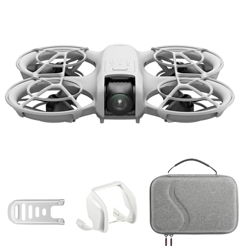 DJI Neo mit Vielseitiges Zubehör, Mini Drohne mit Kamera 4K, 135g Selbstfliegende Drohne, Follow me funktion, Handstart, KI-Motivverfolgung, QuickShots, Eingebauter Propellerschutz (Controllerfrei)