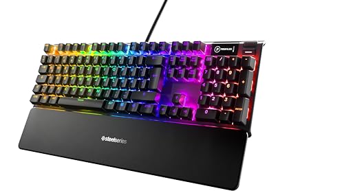 SteelSeries Apex 7 - Mechanische Gaming-Tastatur – OLED Smart Display – Rot Schalter – Deutsches (QWERTZ) Layout - Standard