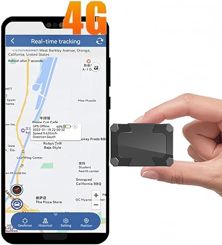 LMHOME 4G Tracker Nano GPS Tracker - Zuverlässige Echtzeitortung für Kinder, Motorräder und Autos