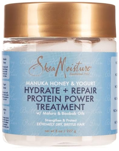 Shea Moisture Manuka Honig und Joghurt Hydrate Plus Repair Protein Power Haar-Behandlung, 237 ml